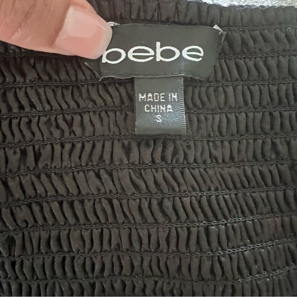 Bebe Plaid Print 100% Silk Strapless Mini Dress |Size S| - Picture 6 of 7